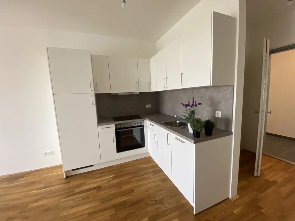 2 Zimmer + Balkon - 1 bedroom apartment + balcony  ERSTBEZUG =Das Laurenz= Top Weitblick Wohnung U3