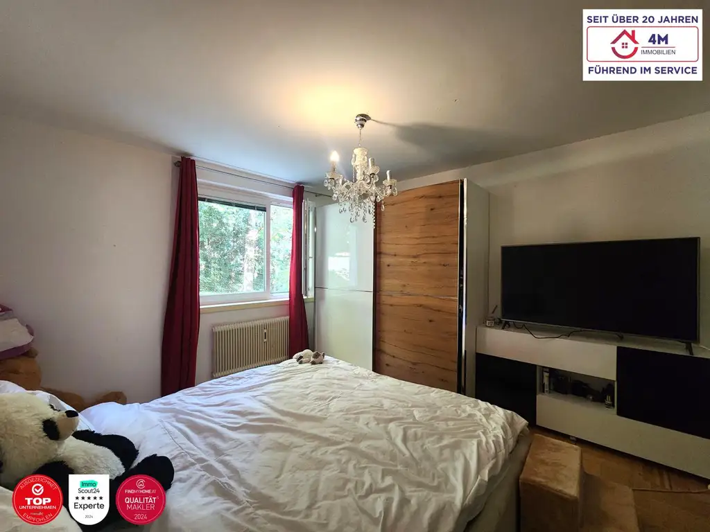 🌳GRÜN-RUHELAGE 2-Zimmer-Wohnung mit Loggia & Poolbenützung in Neuwaldegg🌳