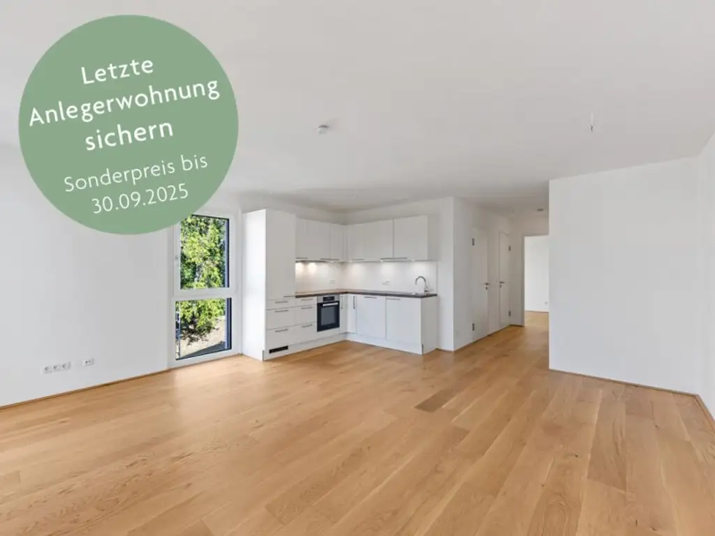 floé 225 - Letzte Anlegerwohnung - Ruhige 3-Zimmer-Wohnung mit Südbalkon und Grünblick
