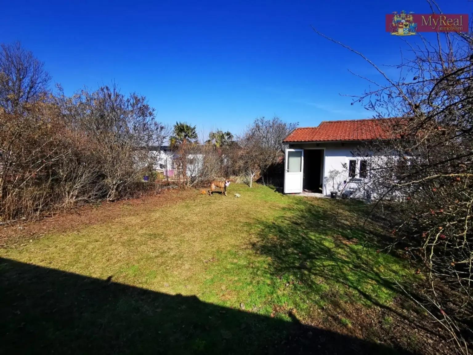 Blick auf das Hinterhaus