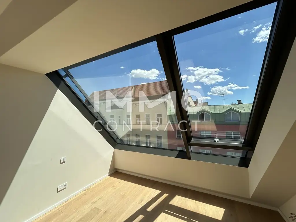 Erstbezug! 3-Zimmer-Dachgeschosswohnung mit traumhafter Wien-Aussicht