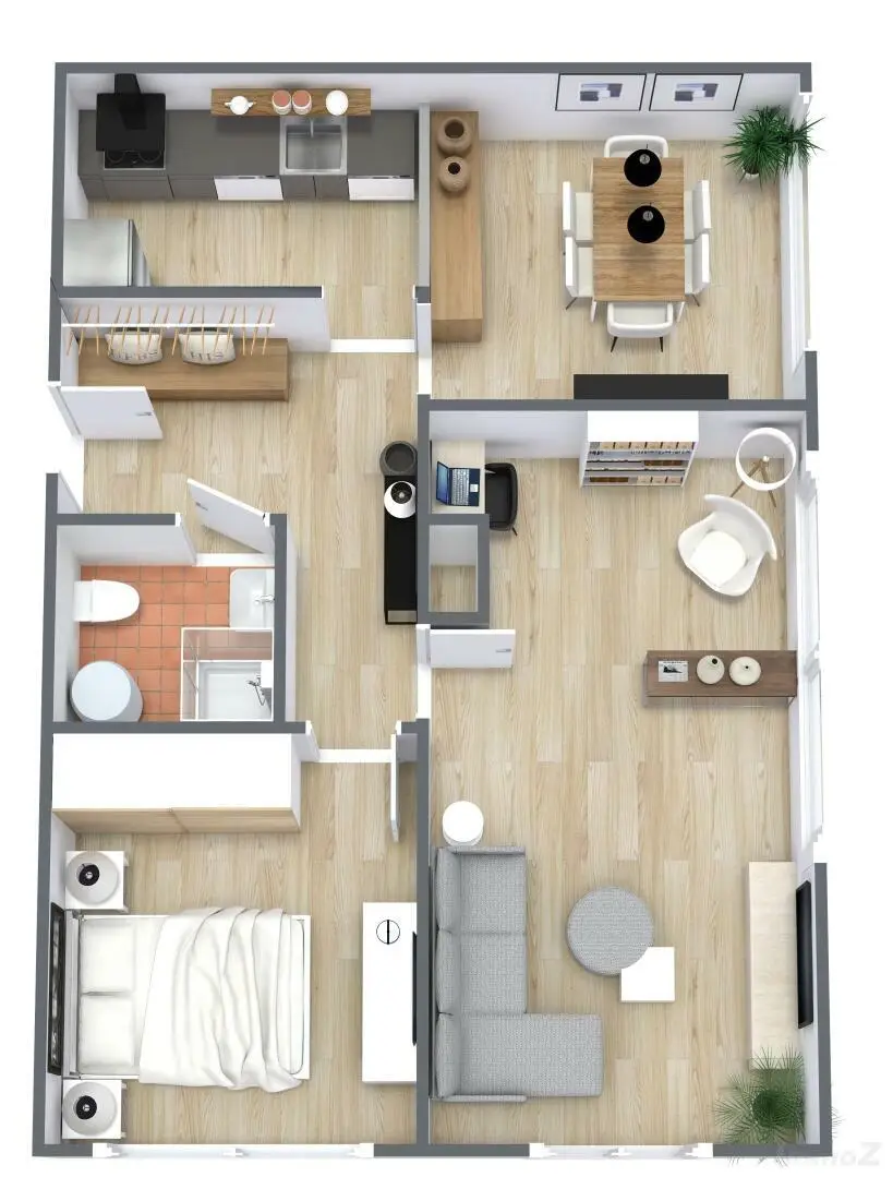 Annenstraße Grundriss 3 D