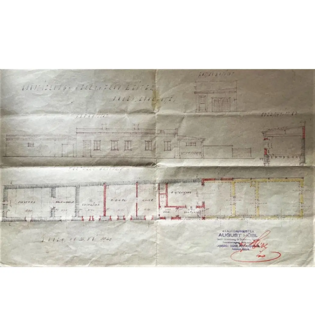 Originalplan Nebengebäude