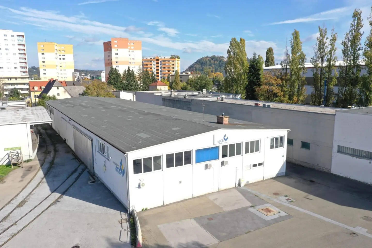 Hallenobjekt mit Büro beim Hauptbahnhof