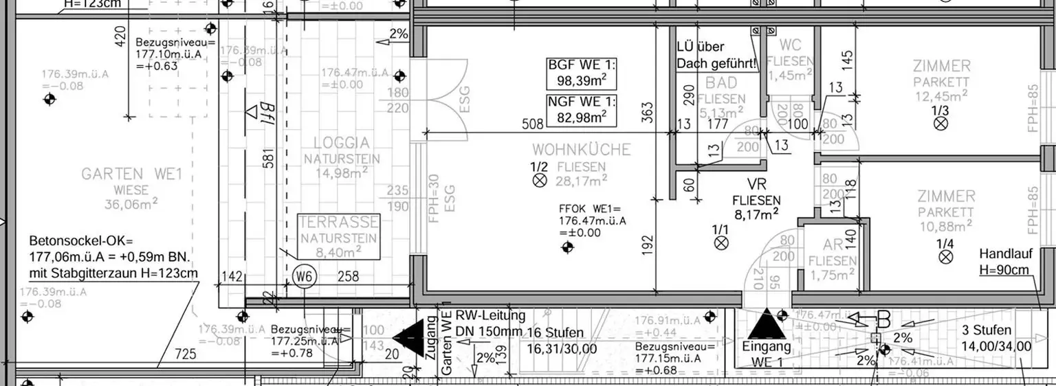 "Helle 3-Zimmer-Eigentum mit Loggia, Terrasse und Eigengarten"
