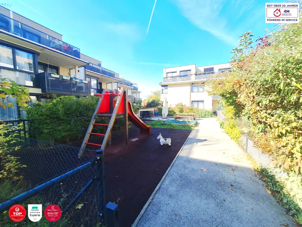 Urban & Grün: Neubau-Gartenwohnung - Nur 5 Gehminuten zur U6-Station Neu-Erlaa!