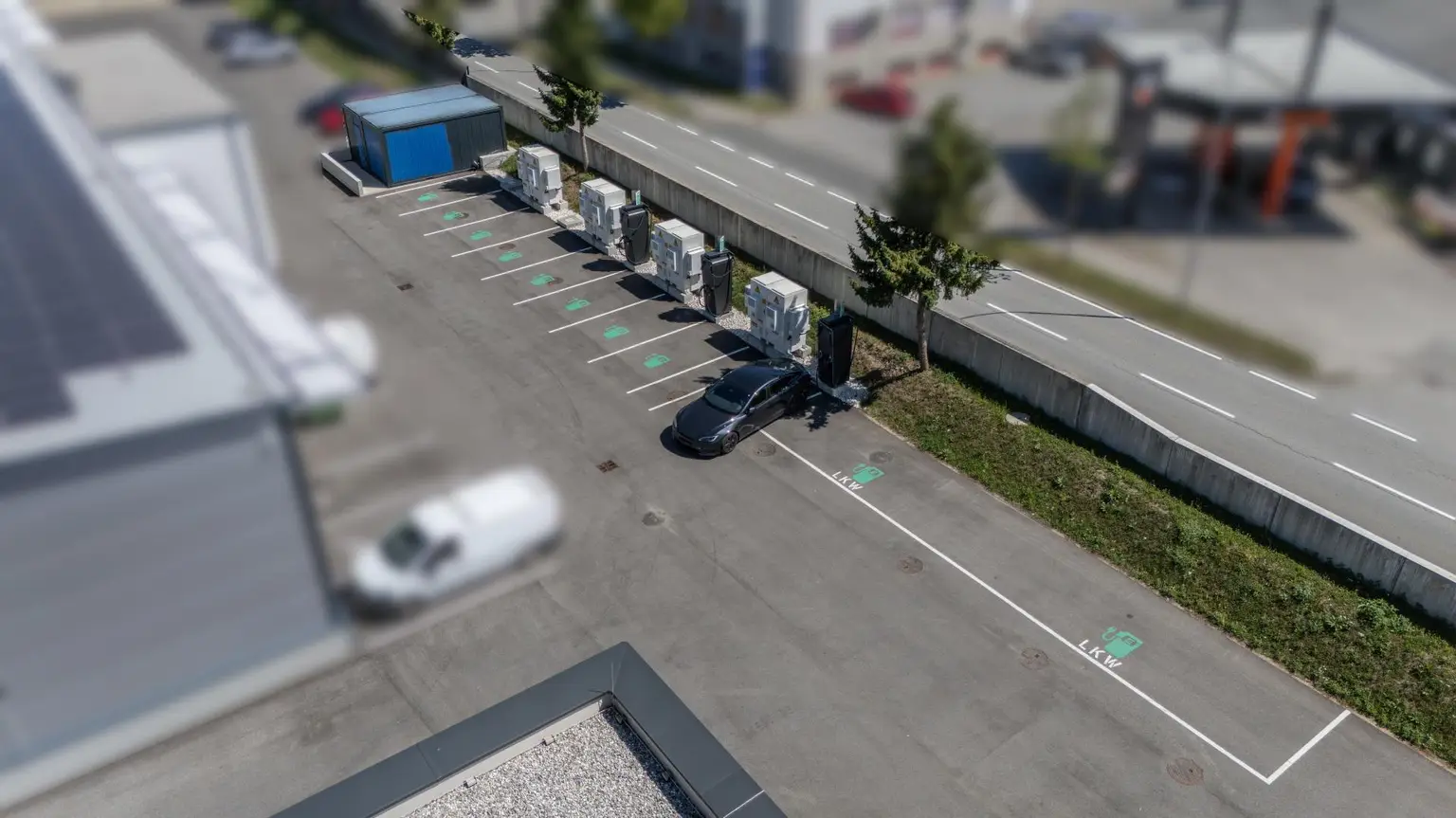 Ansciht Ladestation