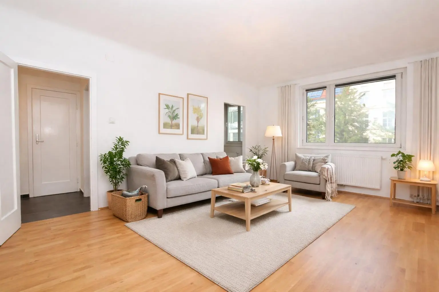 Wohnzimmer (virtuell eingerichtet)