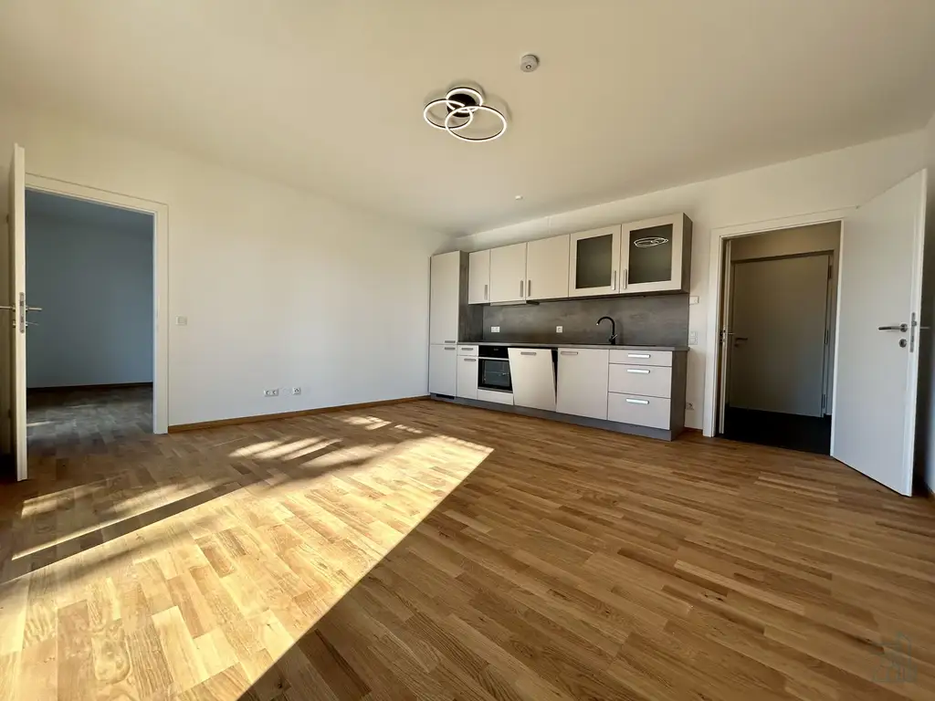50,5 m² Neubau: 2-Zimmer mit 17,6 m² Balkon und Lift in Graz-Wetzelsdorf
