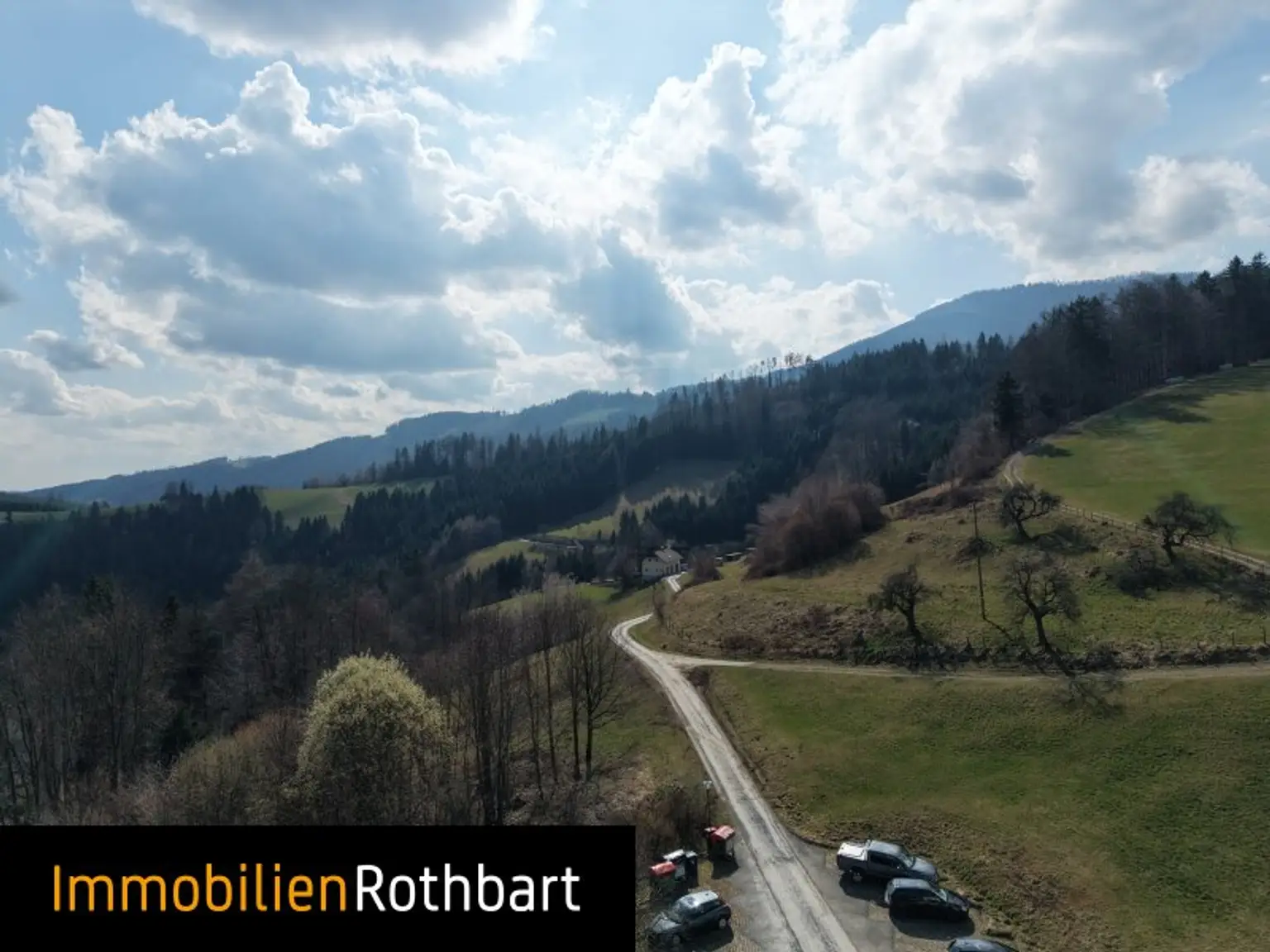 Wald mit Wiese und Zinshaus!