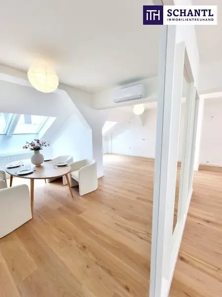 WOW! Stylischer Wohntraum im Dachgeschoss! Frisch saniert + Ruhelage + Traumhaftes Altbauhaus + Hofseitige Terrasse + U-Bahn ums Eck + Beste Infrastruktur und Anbindung!