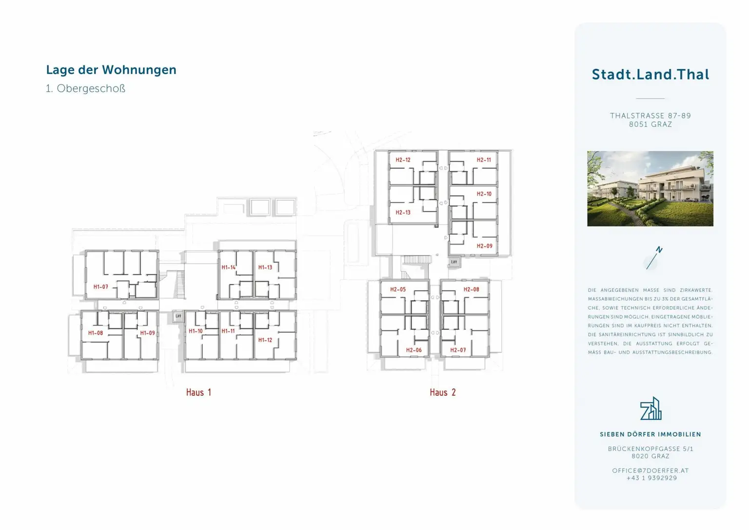 Übersichtsplan 1. OG - Thalstraße