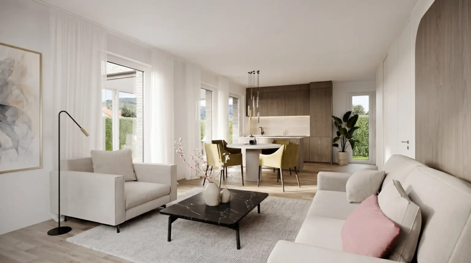 "Stilvolle 2.5-Zimmer Neubau-Gartenwohnung für höchste Ansprüche"