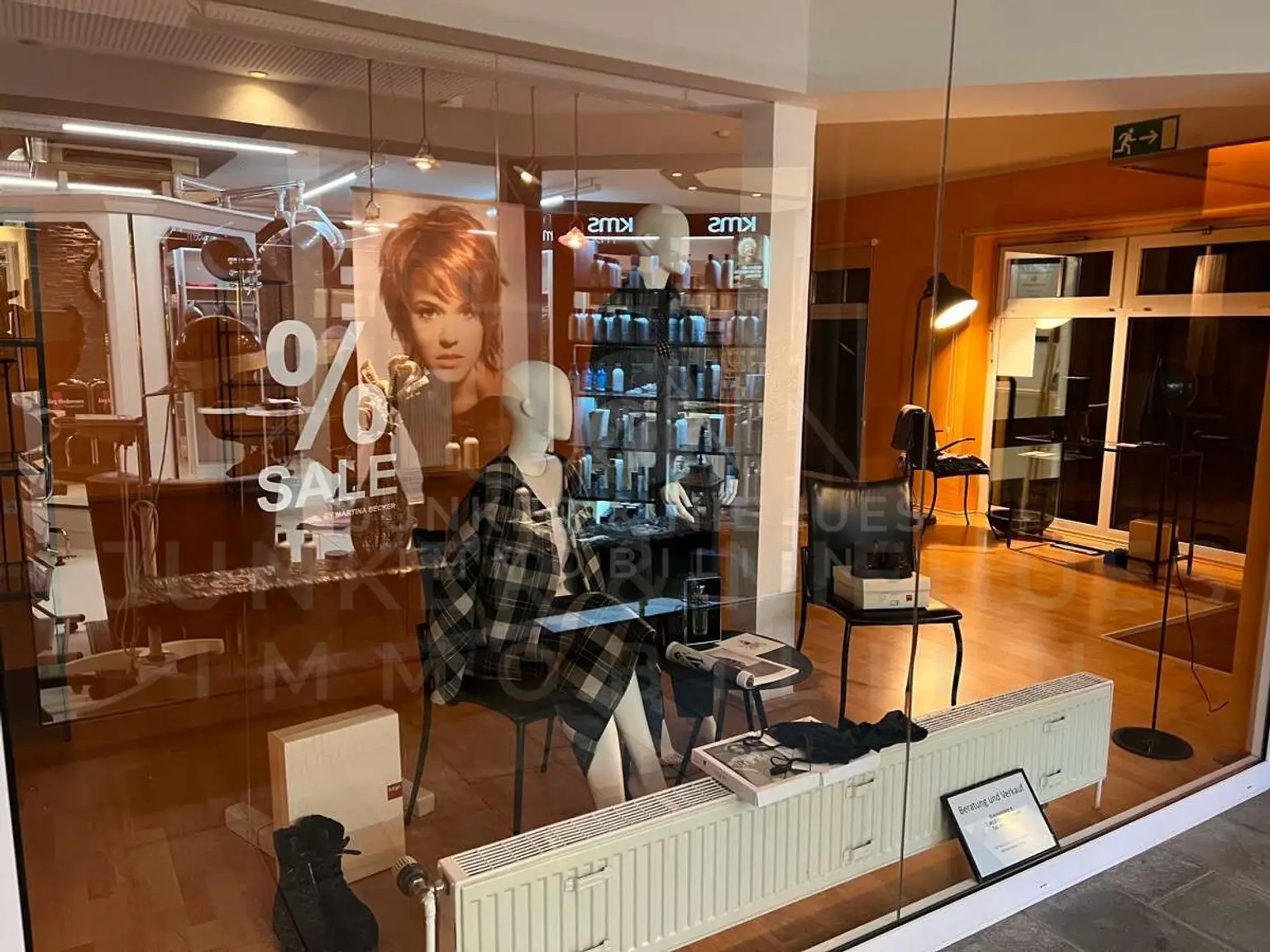 Beleuchtetes Schaufenster