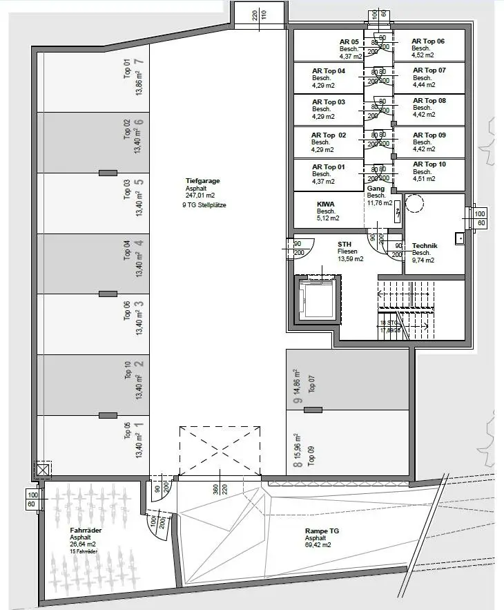 Plan Garage/Keller