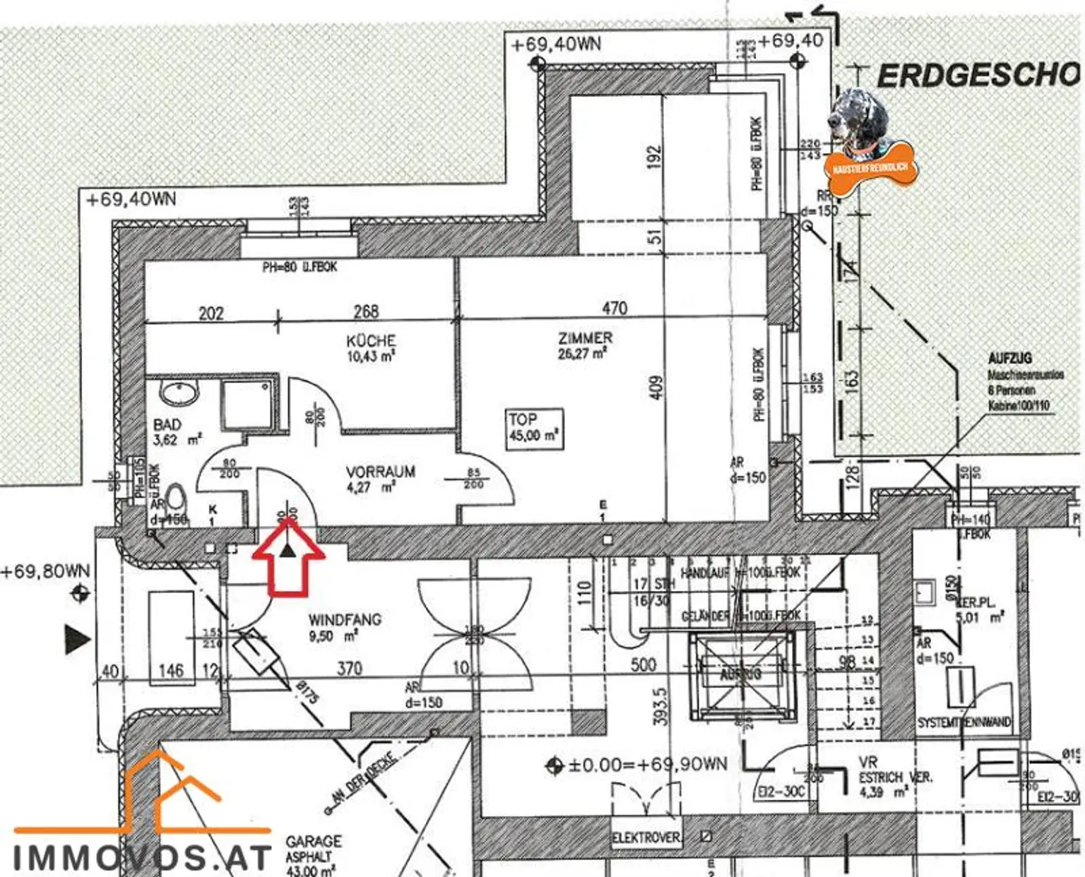 Auszug aus dem Bestandsplan