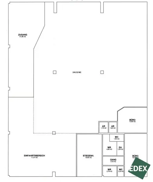 Großzügige Lagerhalle samt Büro