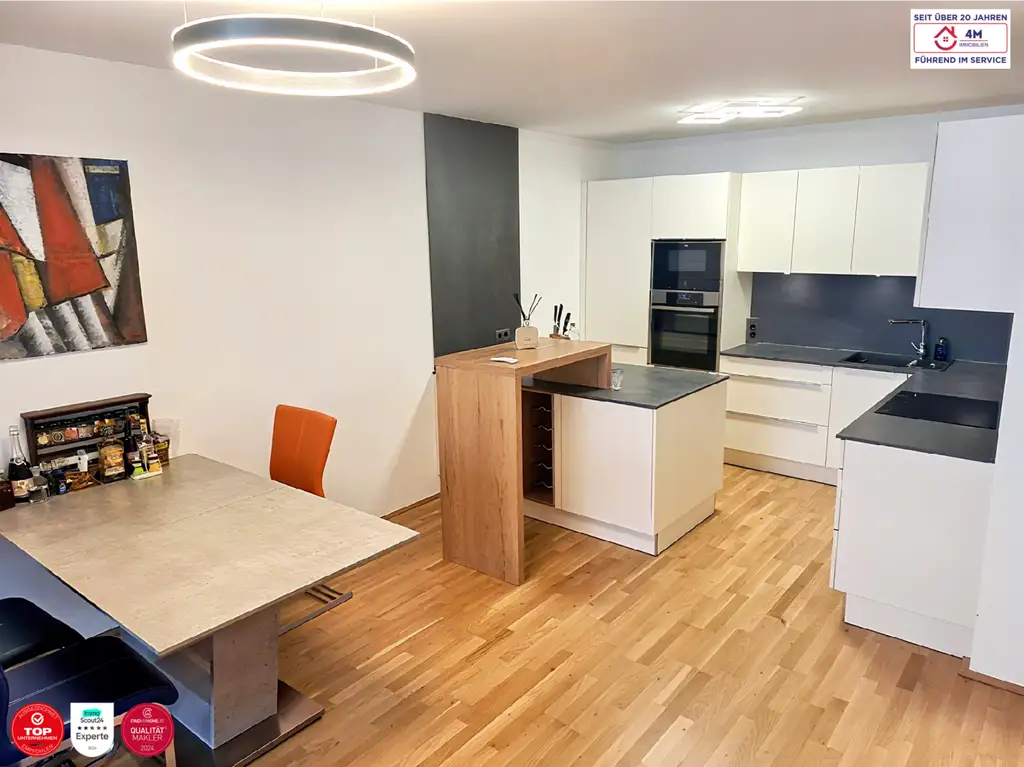 Modernes Wohnen mit Charakter – Designküche, Garage, Loggia & Licht in Vollendung