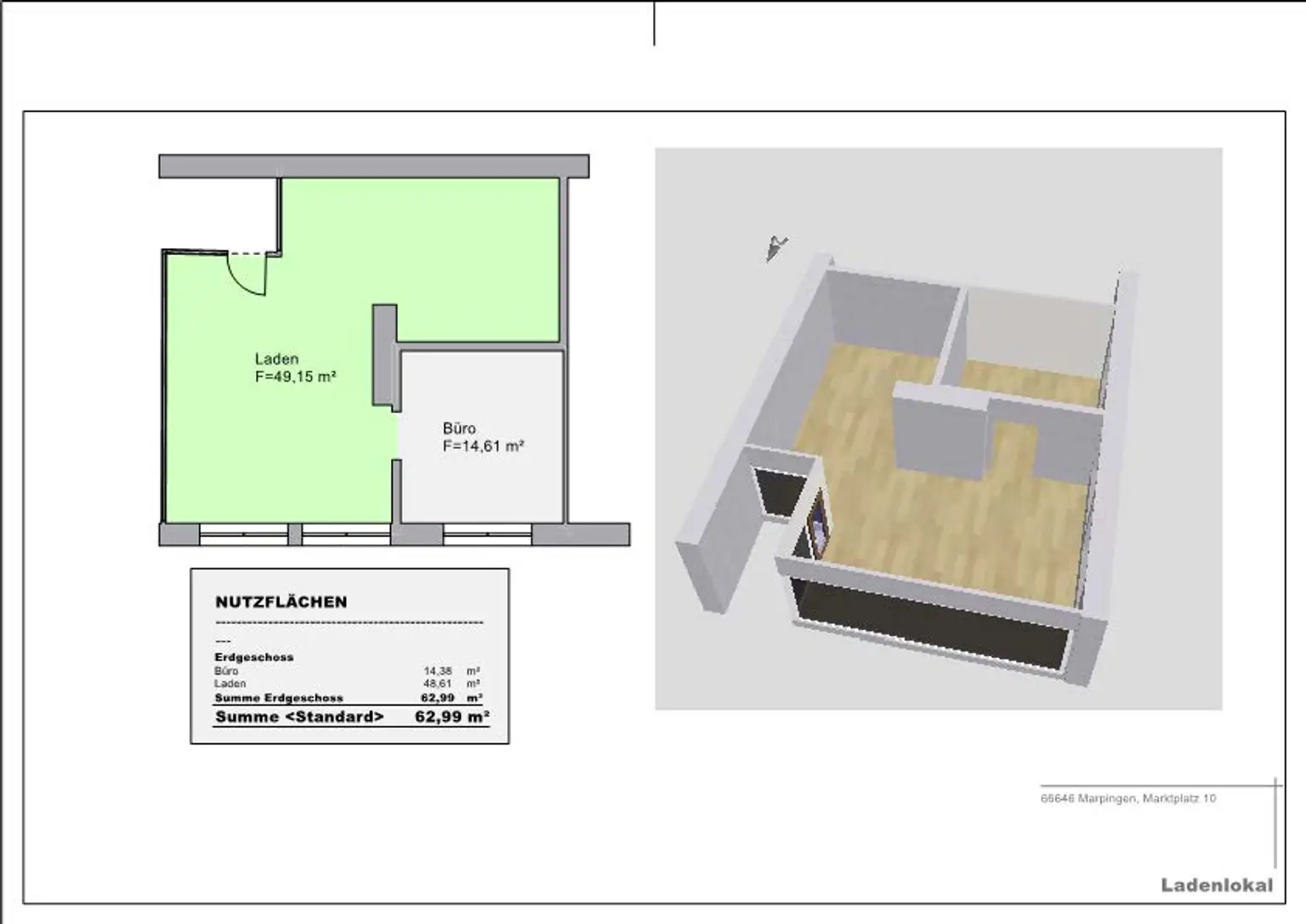 66646 Marpingen Marktplatz 10.001 [Plan 1]