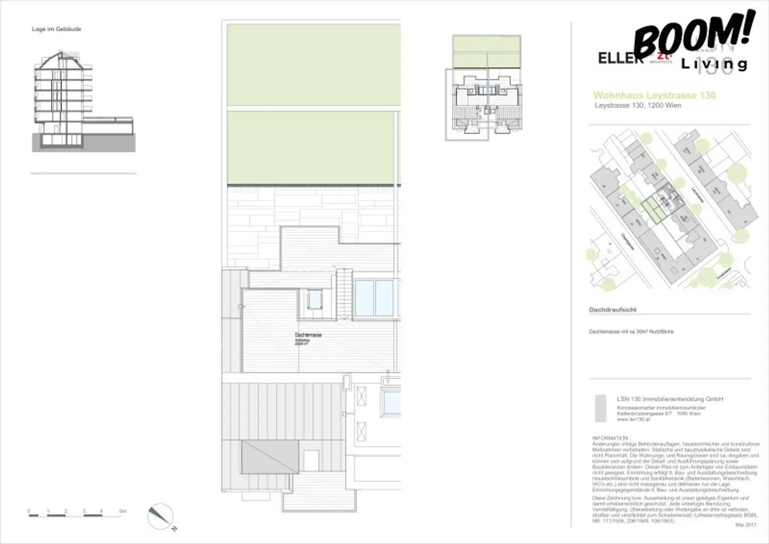 Helle 3-Zimmer-Dachgeschosswohnung mit großer Terrasse in 1200 Wien