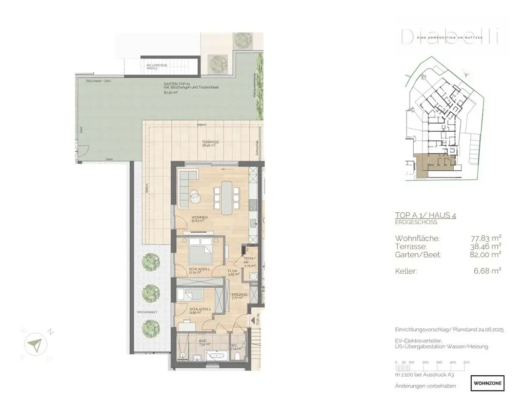 Direkt am Mattsee mit SEEZUGANG: 3-Zimmer Gartenwohnung mit Terrasse