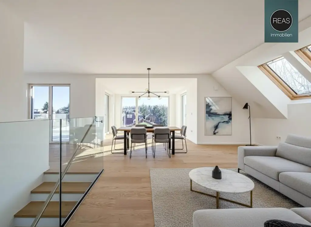 Erstbezug: Penthouse - Maisonette - Wohnung mit 3 Terrassen - Naturnahes Wohnen in Wien Hietzing – Exklusives Leben nahe dem Roten Berg!