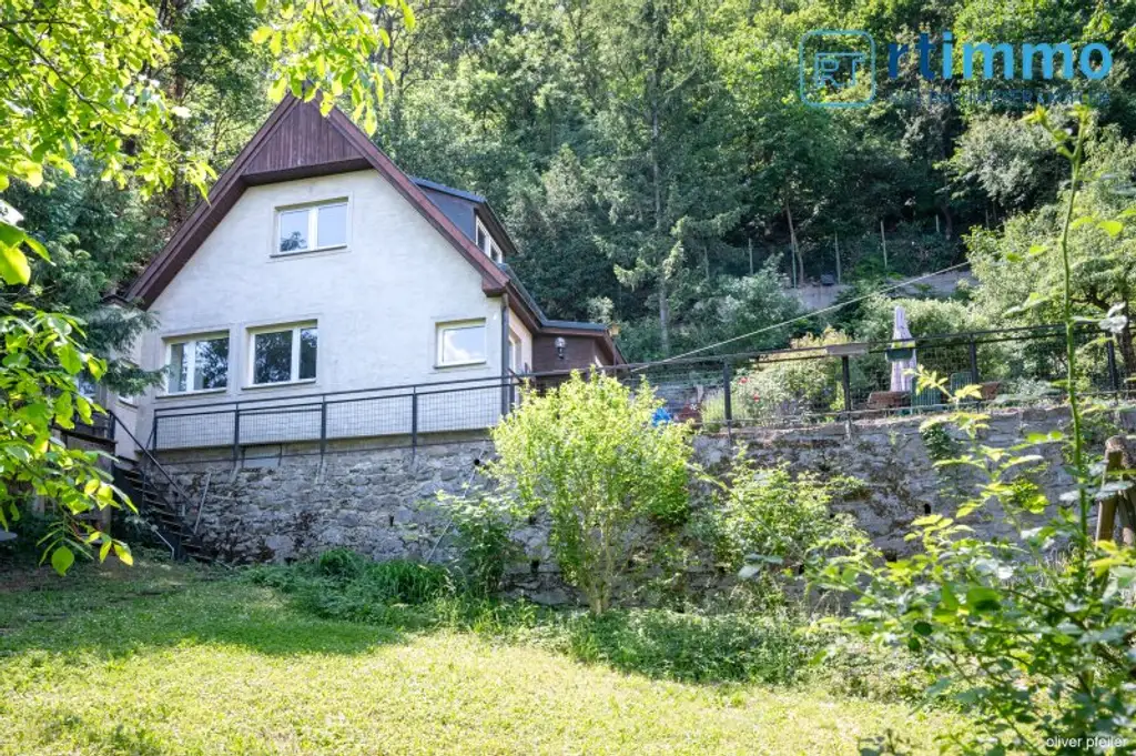 SELTENE GELEGENHEIT AM FUSSE DES KAHLENBERGS: Haus mit 835 qm Eigengrund zu kaufen + ca. 2500 qm anschließenden, sehr günstigen Pachtgrund zu übernehmen!