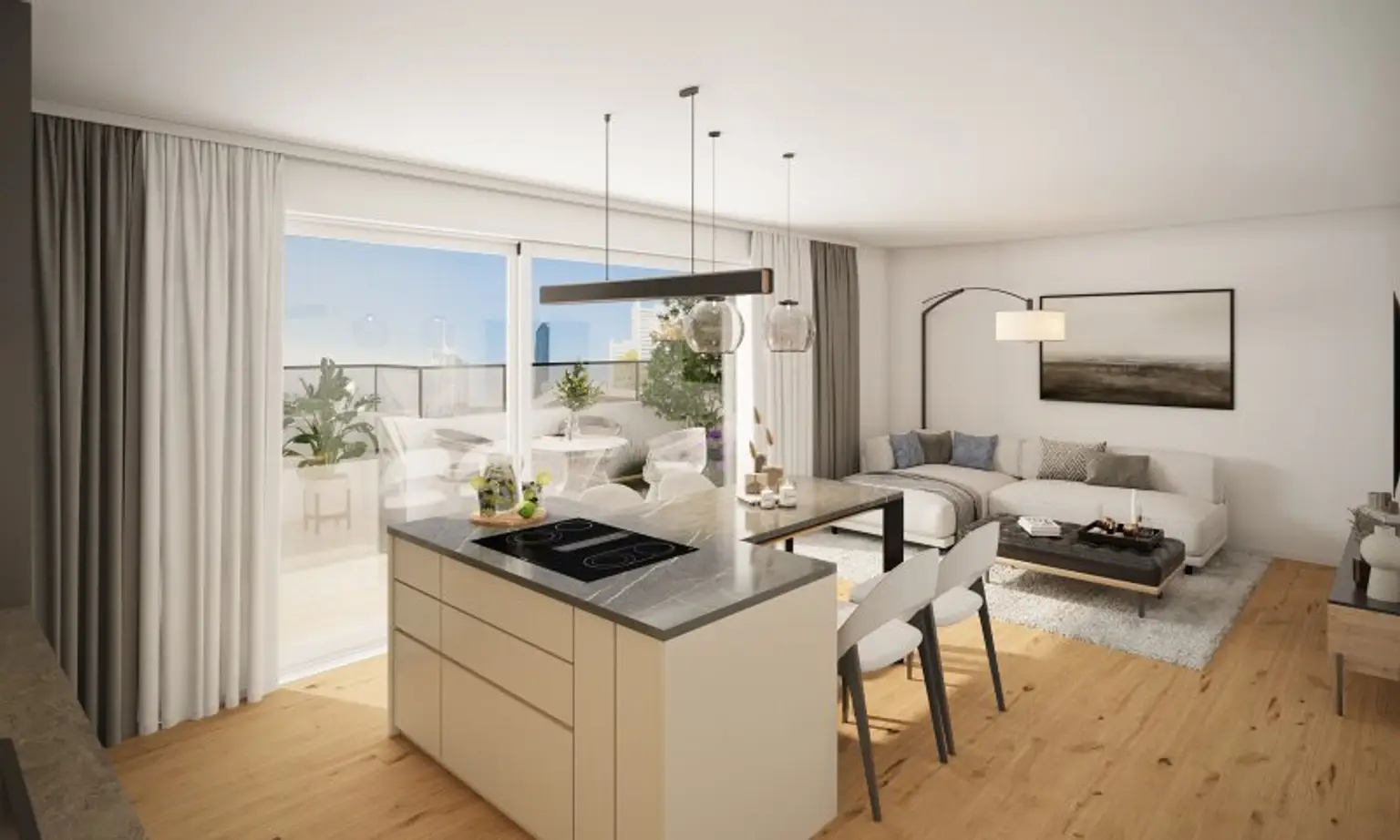 PROVISIONSFREI! Traumhafte Wohnung im DG - 2 Terrassen - Fitnessraum - PKW Stellplatz - Erstbezug nähe Donau