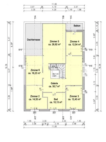Grundriss Skizze Obergeschoß