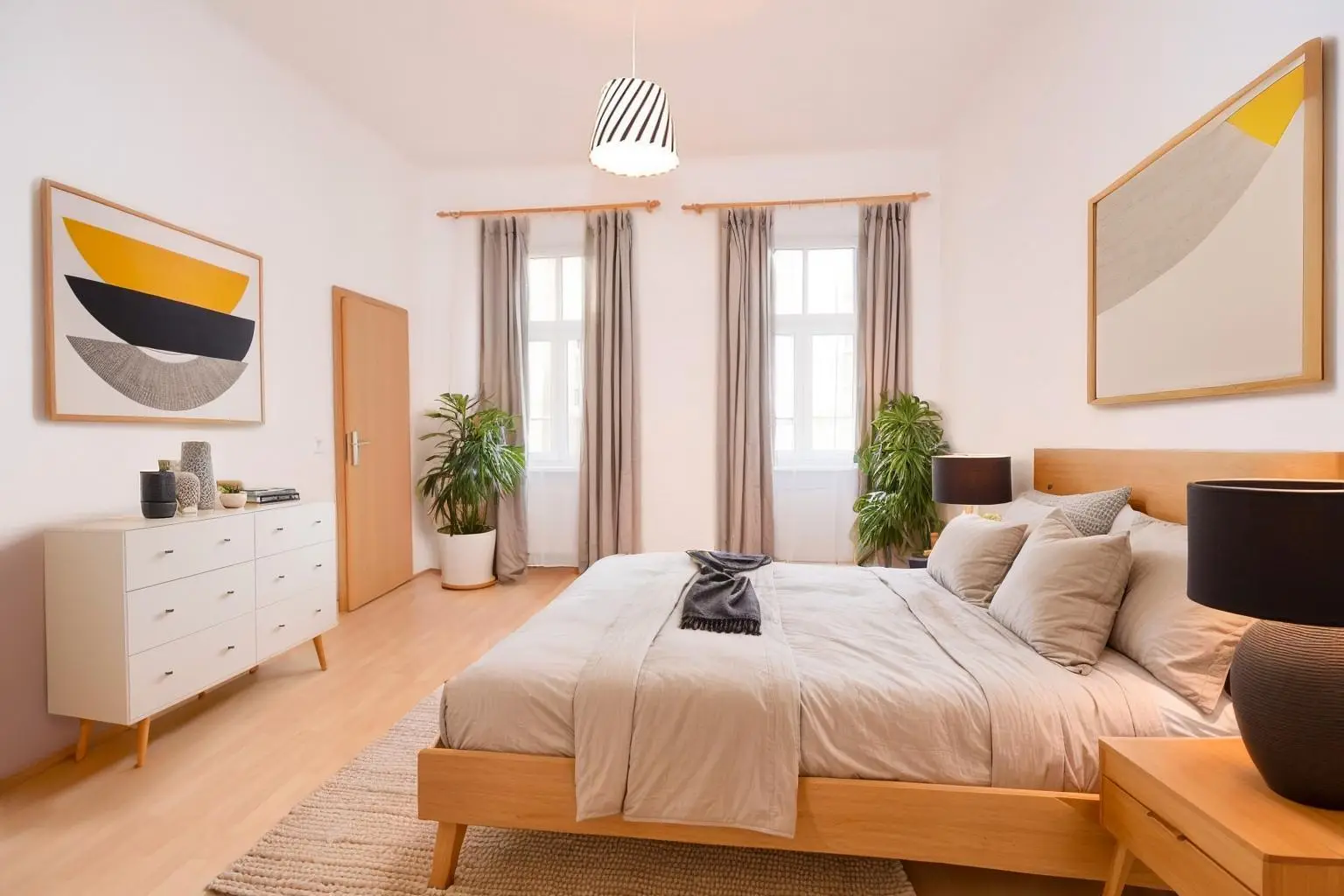 Schlafzimmer (virtuell eingerichtet)