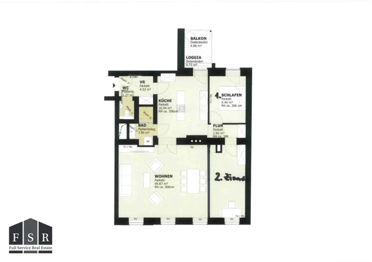 Alles da - Moderne und elegante Altbauwohnung mit Balkon in bester Lage + 1x Garagenplatz und Einbauküche im Preis inkludiert