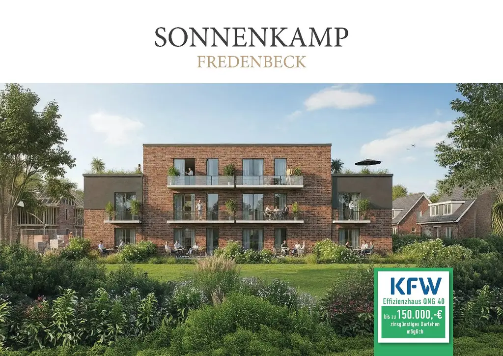 KfW40QNG: Moderne Erdgeschosswohnung mit eigenem Gartenanteil