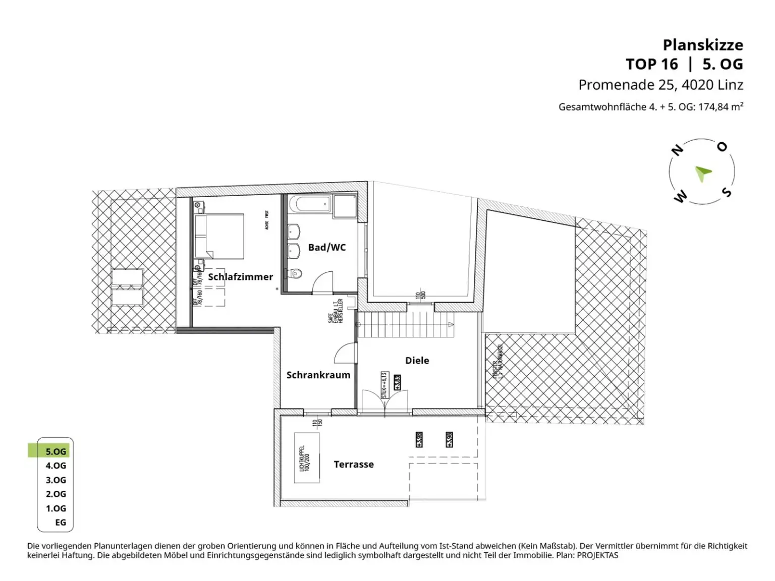 PROMENADE: Großzügige Maisonettewohnung mit Terrasse & Balkon!