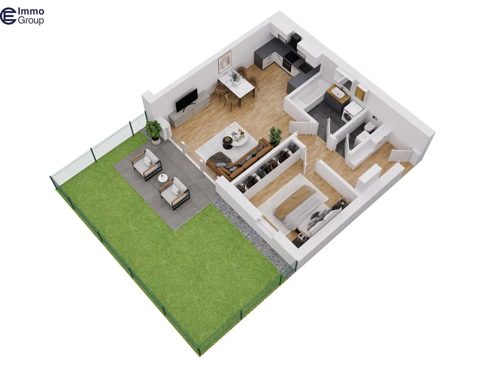 Gartenwohnung mit Stil - Rückzugsort mit perfekter Anbindung in Hörsching