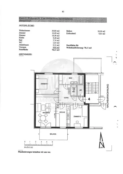 Traumhafte 3-Zi-Wohnung mit Balkon in Rottenmann – nur 129.000 €!         Besichtigung 15.11. von 10-12 Uhr!