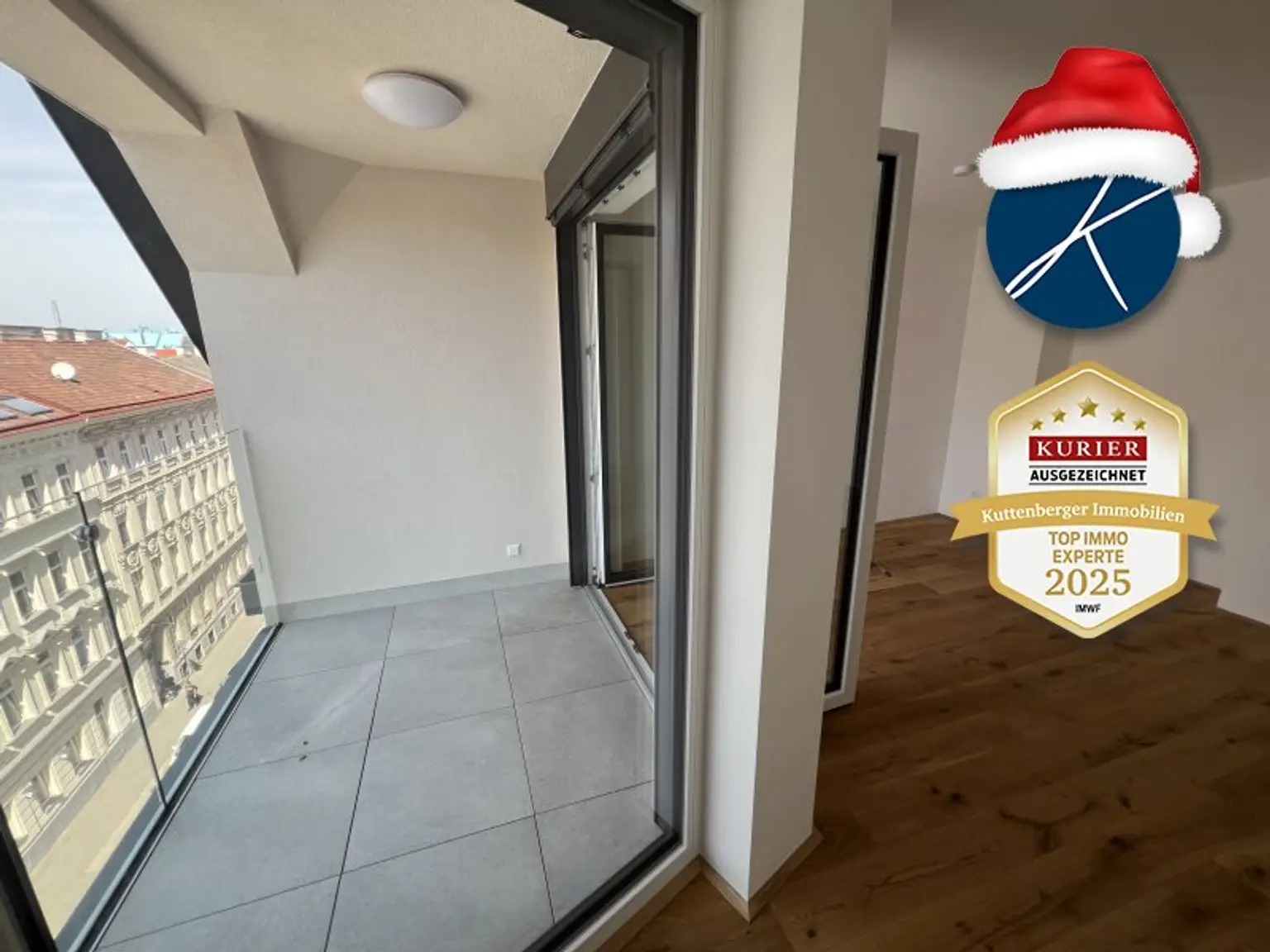 2.Loggia und Zimmer mit Loggia