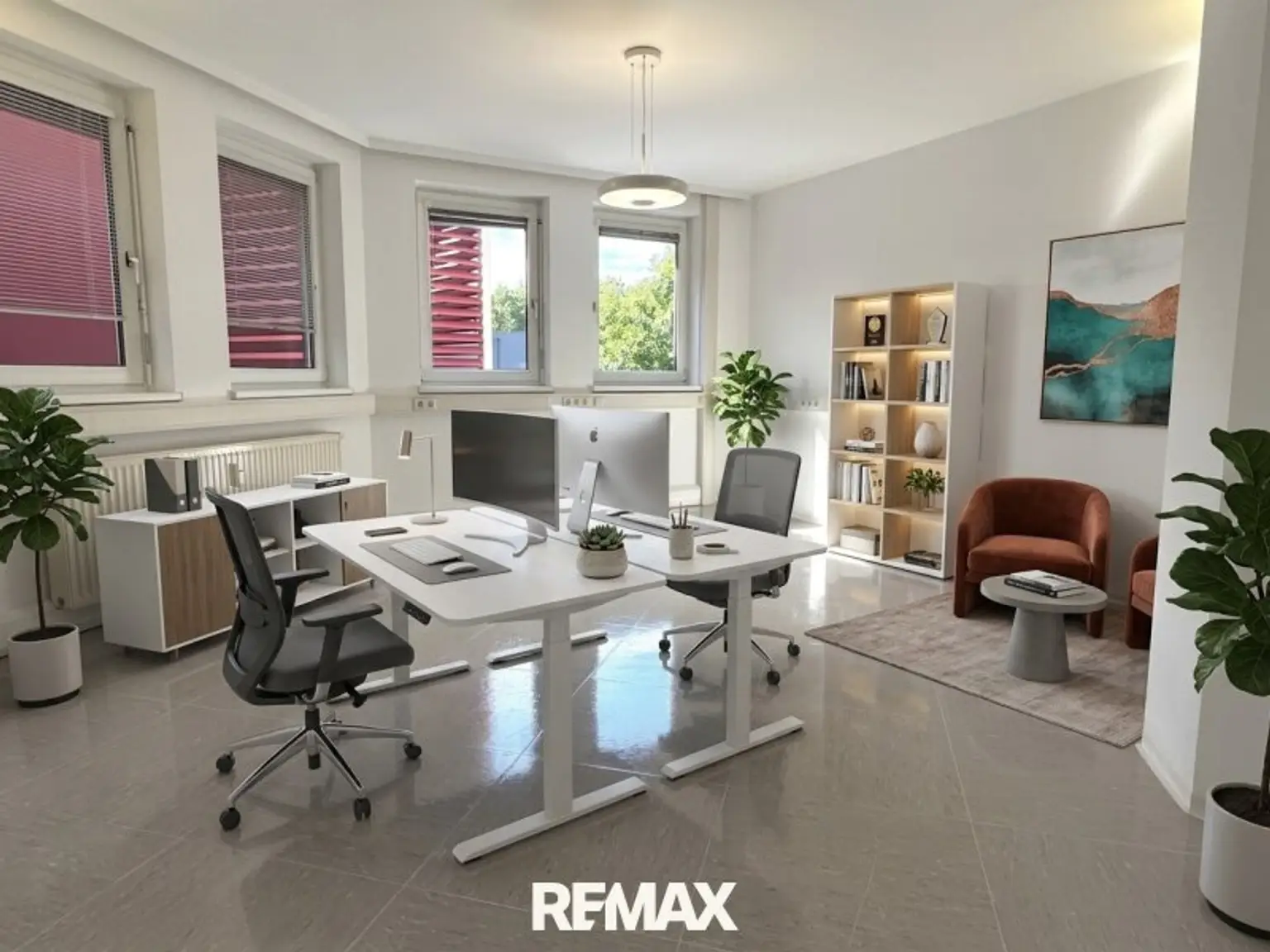 Büro - KI Visualisierung