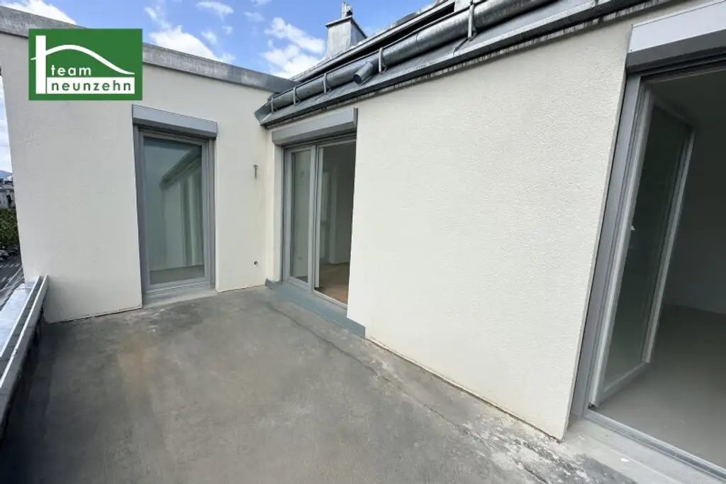 Klimatisierte Erstbezugs-Wohnung im DG nahe U3, S-Bahn und hervorragender Infrastruktur mit hochwertiger Ausstattung! - Mitten im Dritten