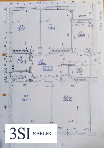 Sanierungsbedürftige 4-Zimmer-Wohnung mit Freiflächen - in Top-Lage des 19. Bezirks