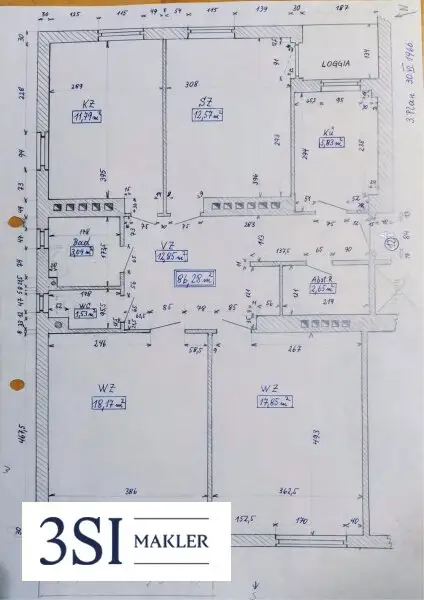 Sanierungsbedürftige 4-Zimmer-Wohnung mit Freiflächen - in Top-Lage des 19. Bezirks