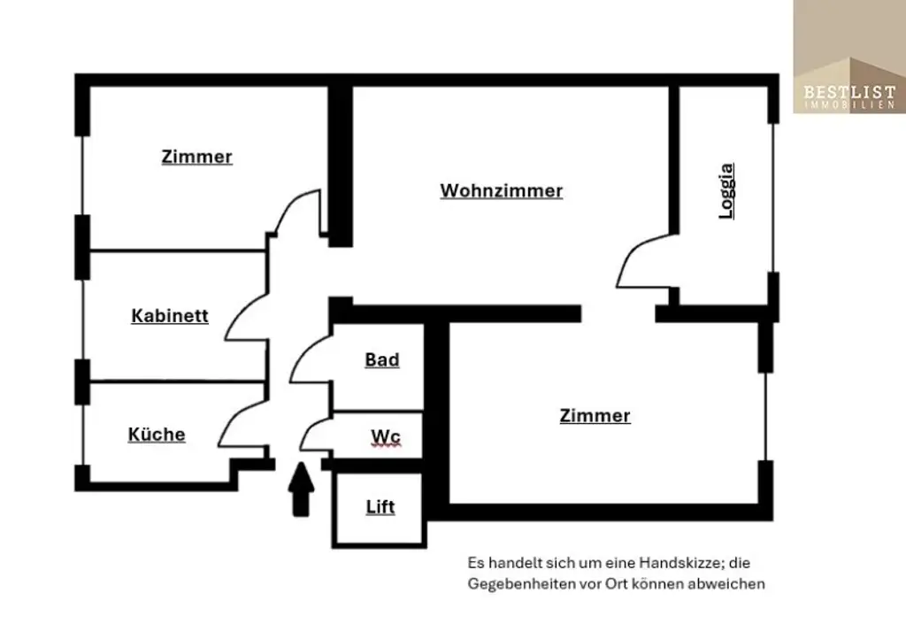 Modernisierte Wohnung mit sonniger Loggia!