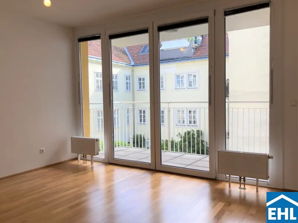 Hofseitige Singlewohnung in Ruhelage und Citynähe