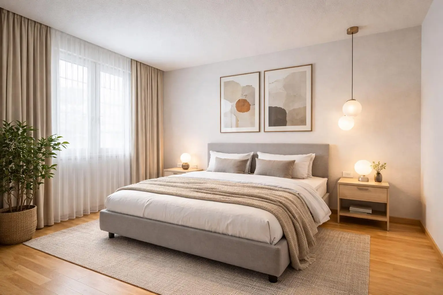 Schlafzimmer KI visualisiert