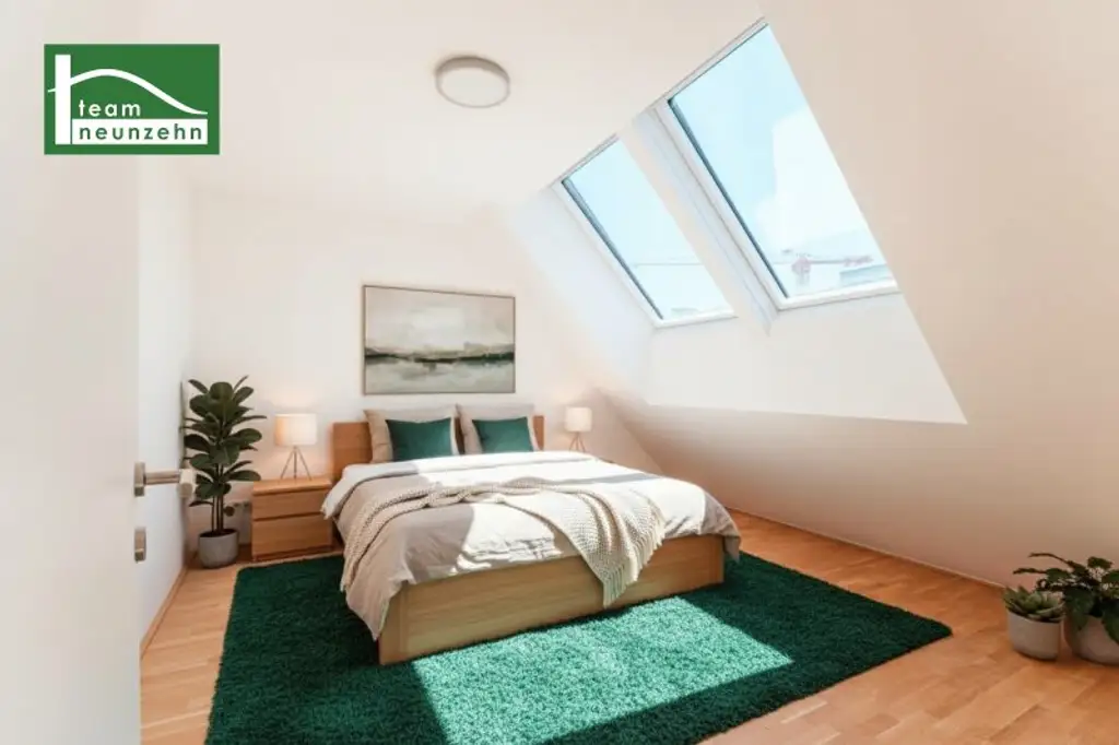 Hochwertiger Erstbezug mit großer Süd-Terrasse in Hofruhelage nahe Kagraner Platz! Küche und top Ausstattung inklusive - JETZT ANFRAGEN