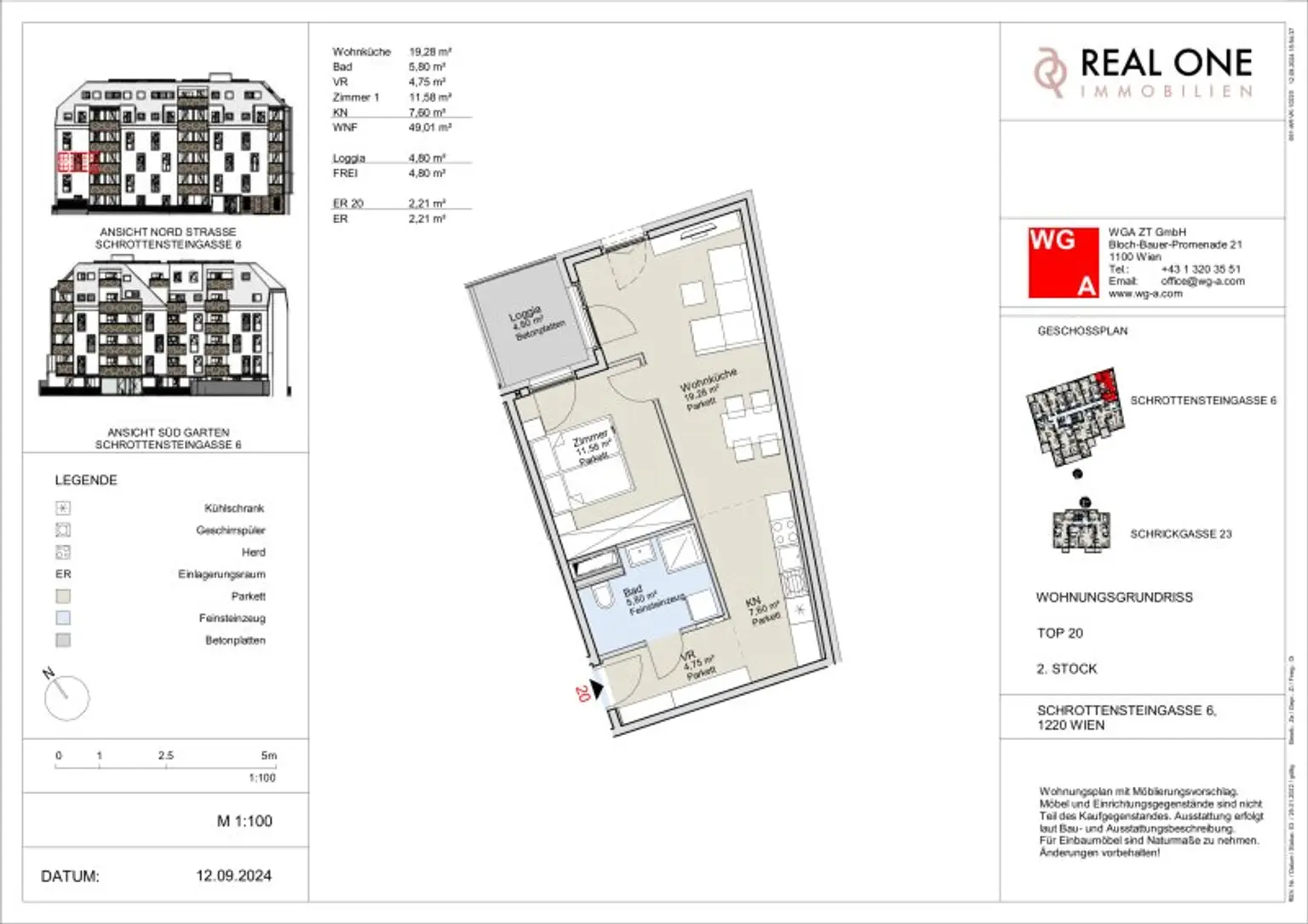 Jetzt Besichtigen! Tolle 2 Zimmer Wohnung Erstbezug nahe U1 Kagraner Platz!