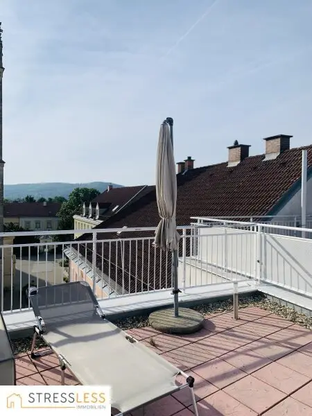 Exklusive 3-Zimmer Maisonette-Wohnung im Herzen von Korneuburg mit 2 Balkonen und imposanter Dachterrasse