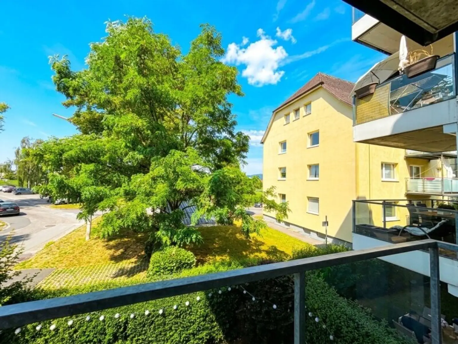 Aussicht vom Balkon