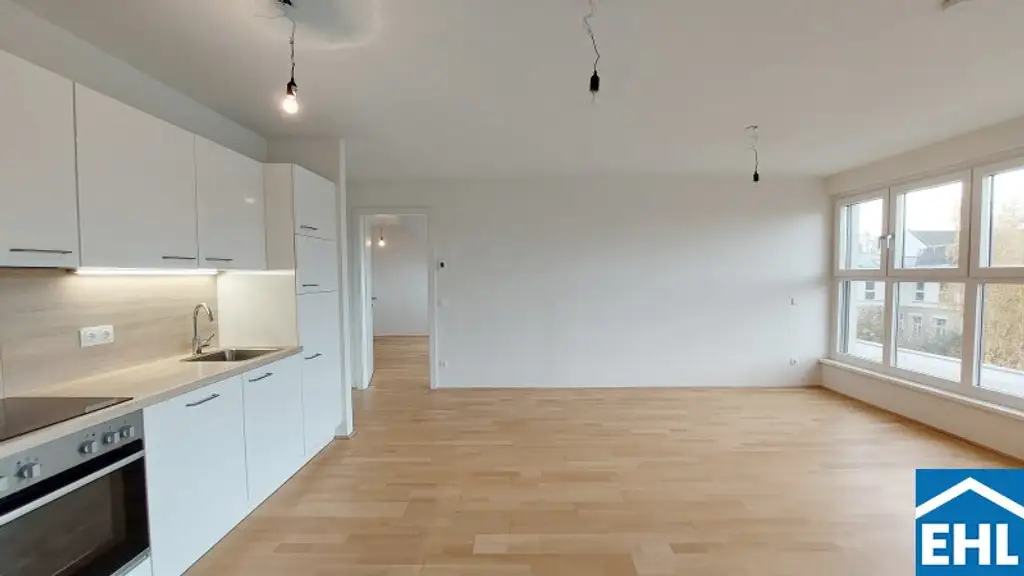 LEOPOLD XXI – Lichtdurchflutete 3-Zimmer-Dachgeschosswohnung mit 2 Balkonen!