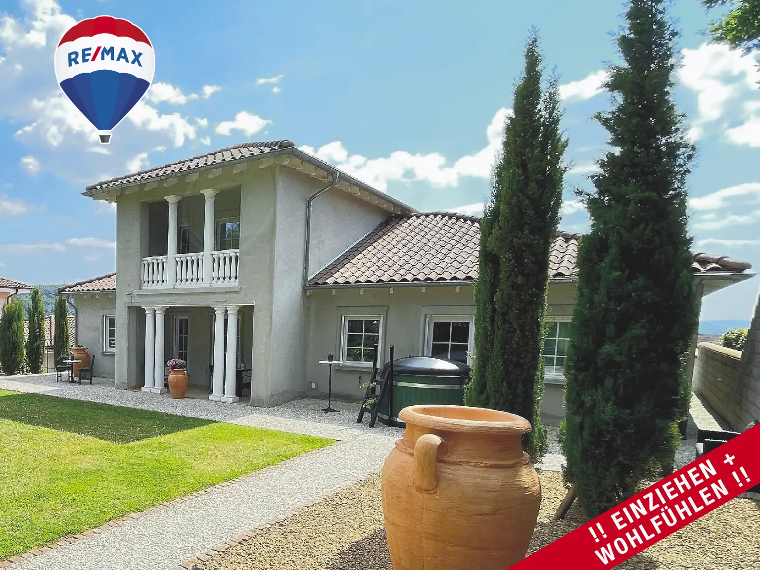 MEDITERRANER TRAUM
in RUHIGER + NATURNAHER Lage:
 Neuwertig + Energieeffizient 
+ Individuell...!