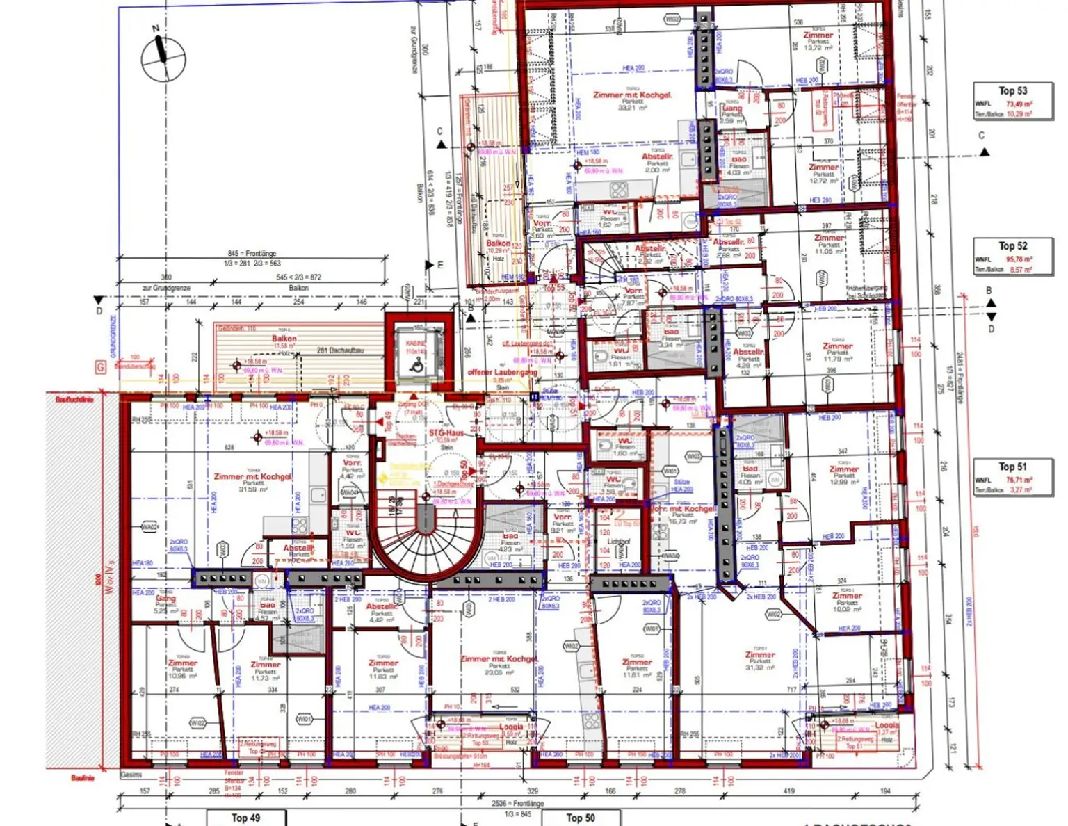 ***Neu*** Bewilligter Rohdachboden mit Entwicklungspotenzial! 8 tolle Einheiten mit Freiflächen!
